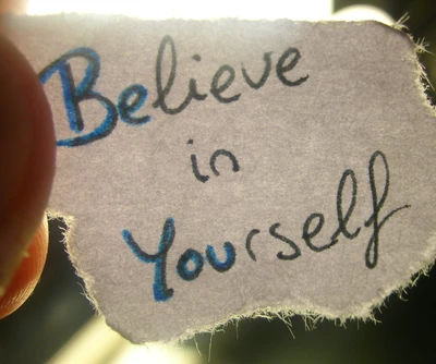 believe, in, yourself