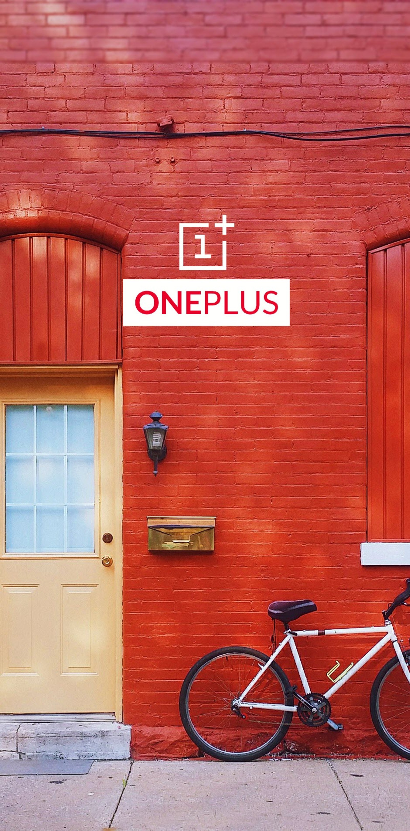 Скачать обои велосипед, красный, oneplus, oneplus 6t, онплюс 6