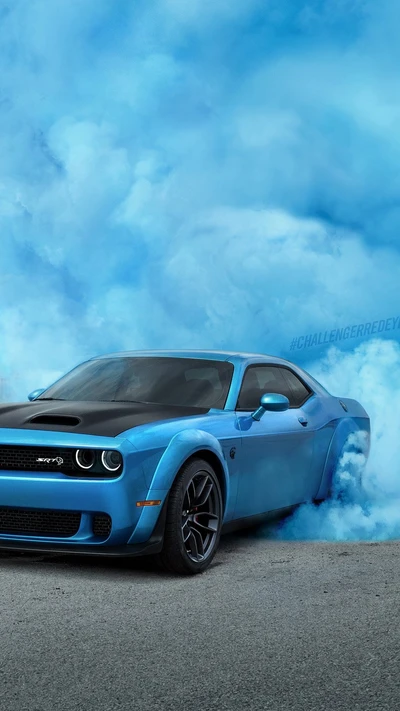 blue, blue car, car, challenger, charger