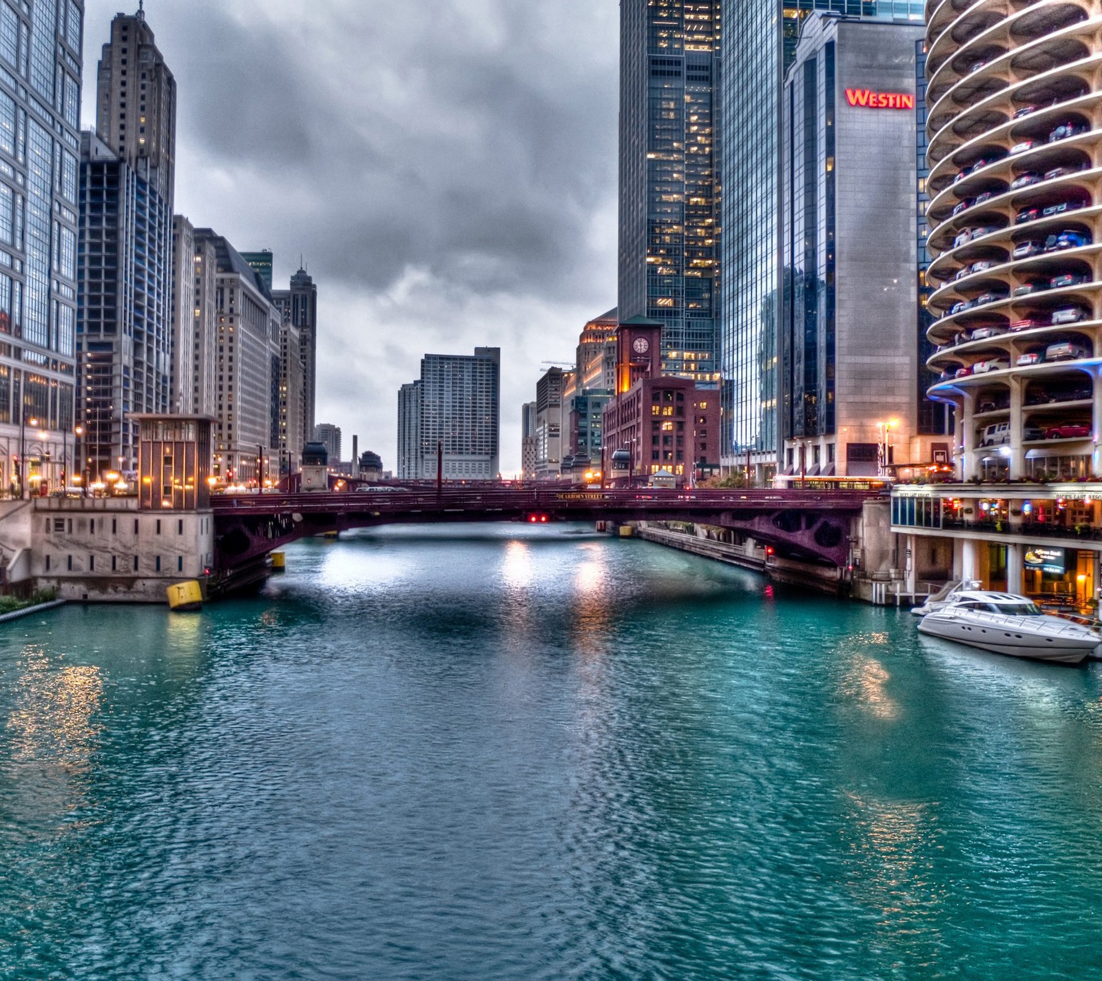 Baixar papel de parede américa, ponte, chicago, cidade, paisagem