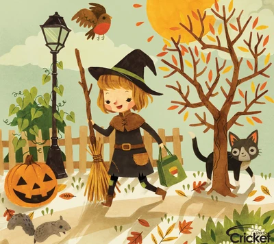 arte, niños, críquet, diseño, halloween