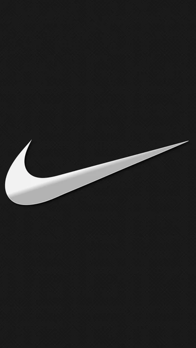 Logotipo minimalista de Nike en fondo de textura gris