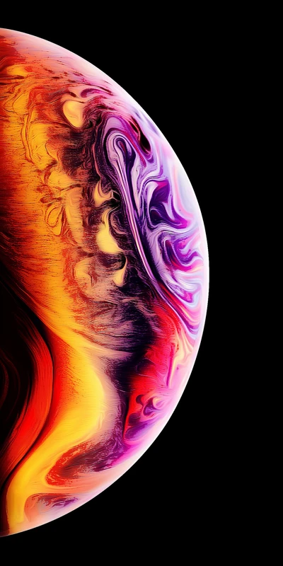 iphone, xs, fondo de pantalla, cosmos, tierra