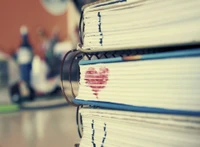 books, heart, love, you wallpaper