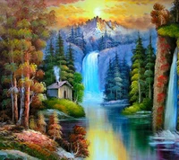 nature, painting wallpaper