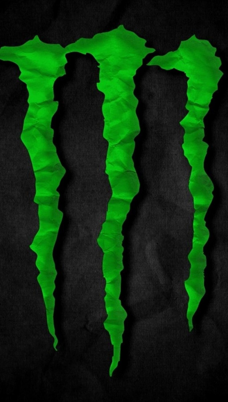 Логотип monster energy на черном фоне (sths, sthsat)