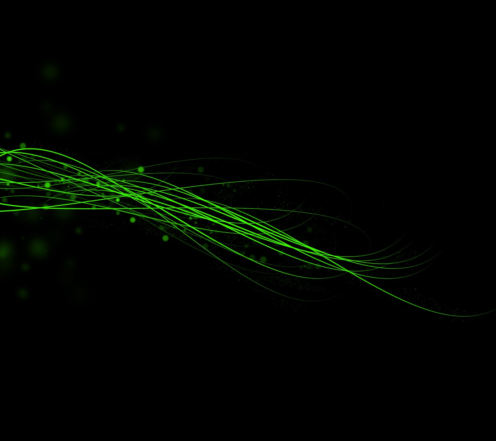 A close up of a green and black background with a green wave (abstract, cool, green, hd)