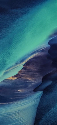 abstract, miui12, sea wallpaper