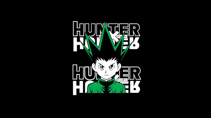 Обои охотника в аниме (гон фрикс, gon freecss, amoled, хантер х хантер, hunter x hunter)