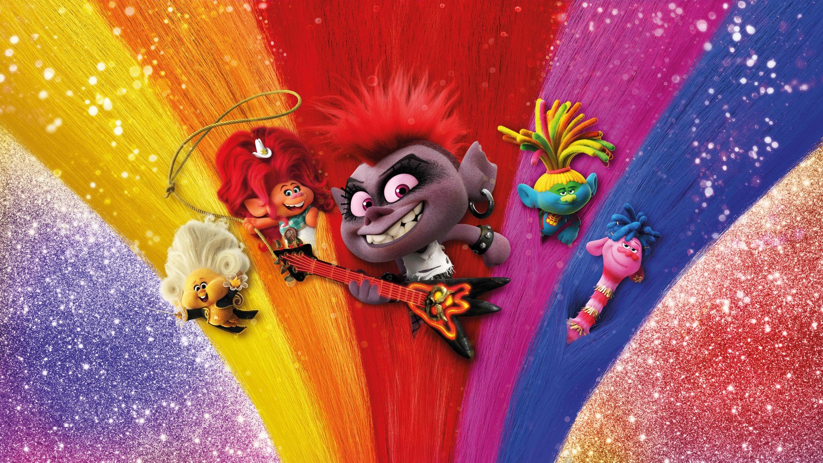 Papéis de parede de trolls e trolles (trolls turnê mundial, trolls world tour, trolls 2, jogo de vídeo, barb)