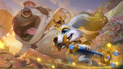 Fizz e Pug King: Uma Dupla Brincalhona em League of Legends