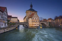 francfort, frankfurt, eau, point de repère, voie navigable