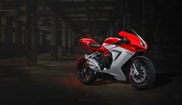 mv agusta brutale 800, mv agusta, motorcycle, red, car