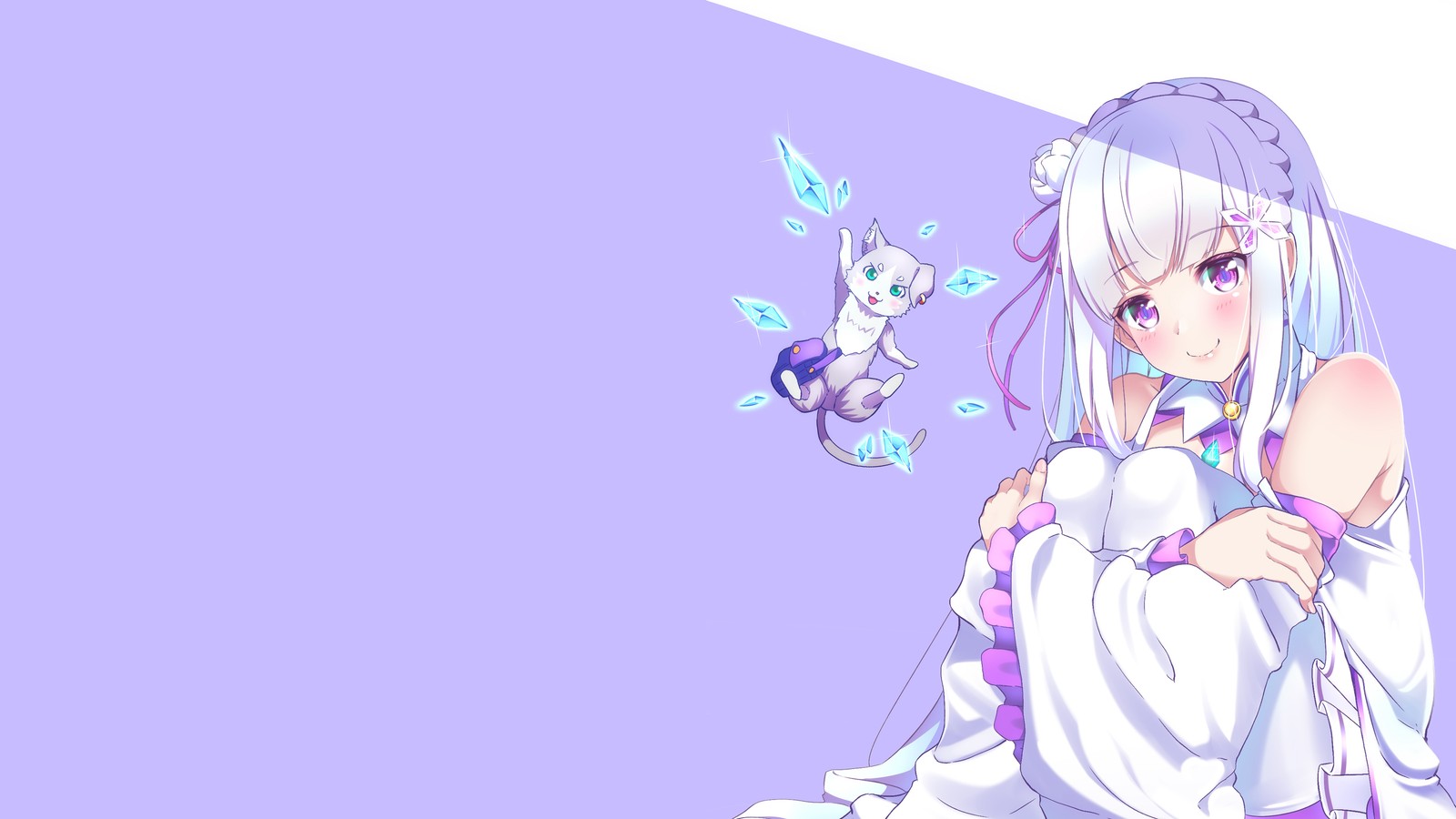 Скачать обои эмилия, emilia, упаковка, ре зеро, re zero