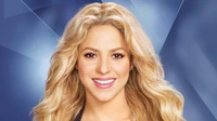 shakira, célébrité, cheveux, visage, blond