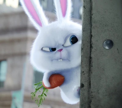 cartoon, cute, rabbit, the secret life of pets, white