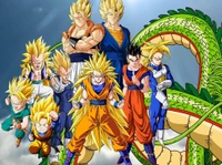 Скачать обои аниме, anime, dragon ball z