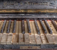 fingerboard, finger board, ivories, mélodie, ancien piano