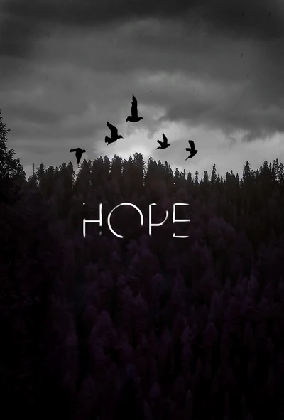 Hope in the Dark Forest: A Symbol of Life Amidst Nature