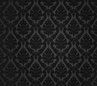 black abstract, floral pattern texture wallpaper