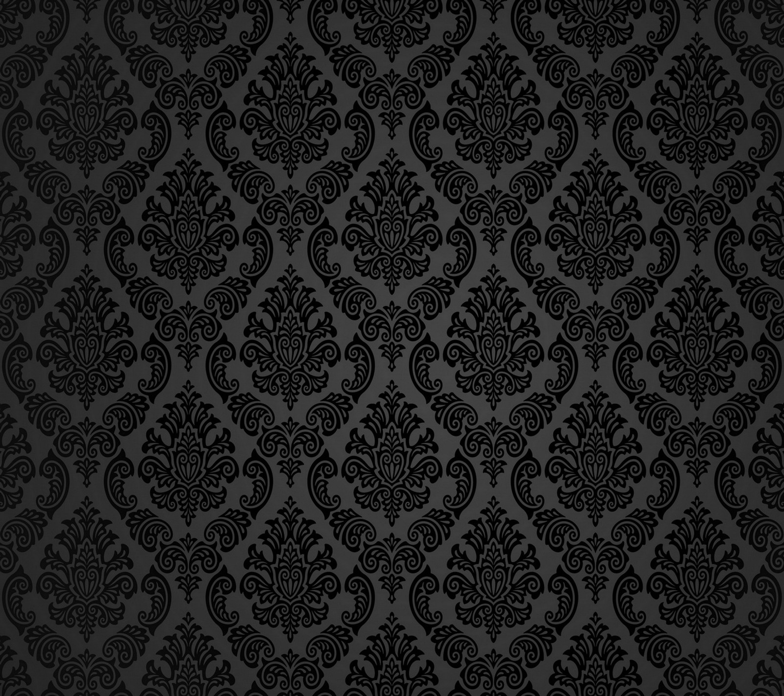 black abstract, floral pattern texture wallpaper