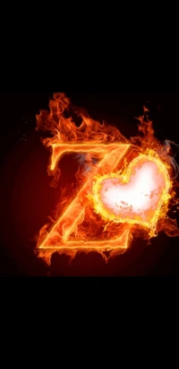 letters, alphabets, fire, heart, love