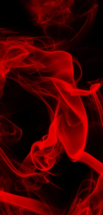 Red Smoke and Flames: A Dance of Fiery Elegance