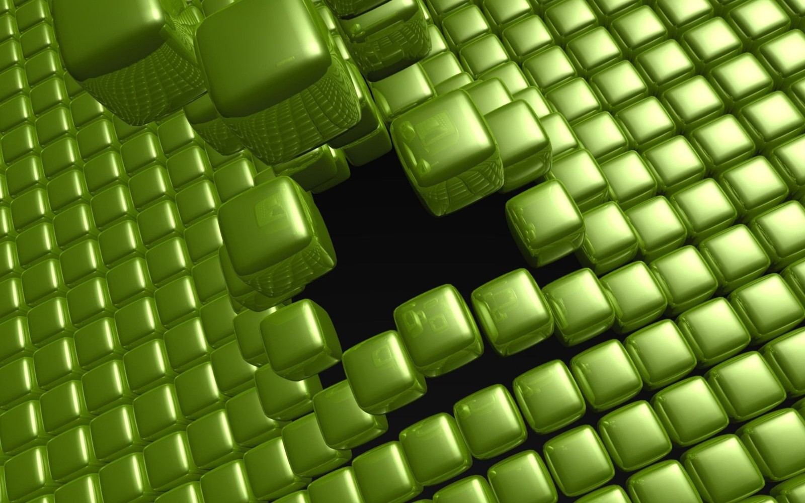 A close up of a green computer screen with a hole in it (green, pattern, symmetry, mesh, grasses)