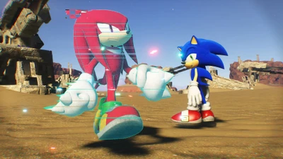 Sonic y Knuckles exploran ruinas misteriosas en Sonic Frontiers