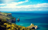 coast, sea, ocean, coastal and oceanic landforms, headland wallpaper