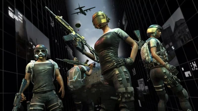 Squad Ready for Battle in PUBG: The Ultimate Battle Royale Experience