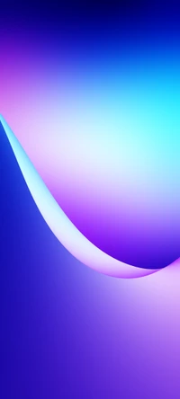 Dynamic Curves: A Harmonious Blend of Purple and Electric Blue Geometry