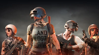 Squad Ready for Battle in PUBG