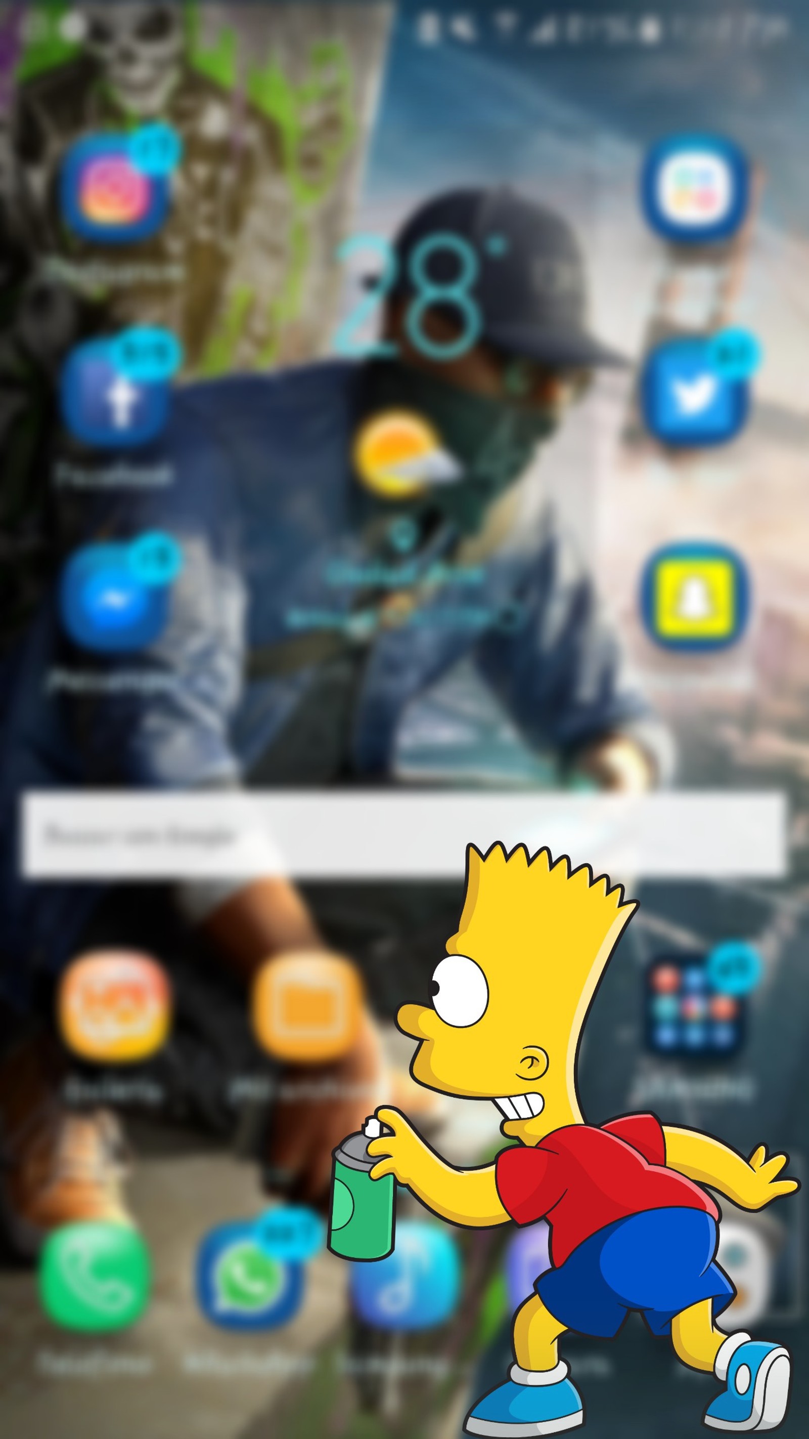 Baixar papel de parede bart simpson, os simpsons, los simpson