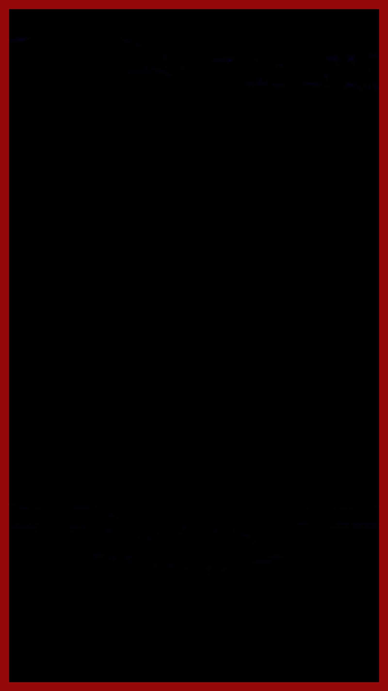 There is a red frame with a black background and a red border (edge, red)