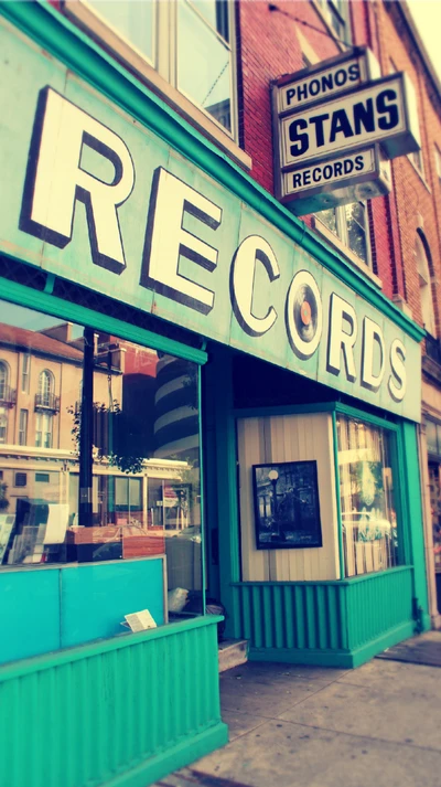 Vintage Record Storefront in Lancaster, PA