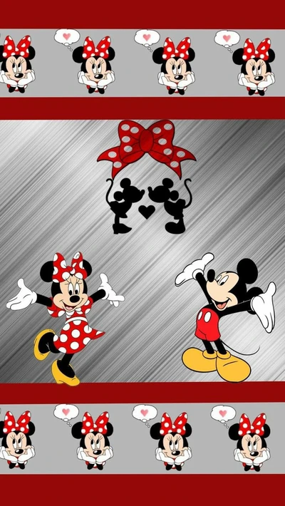 disney, enfant, amour, mickey, minnie