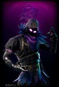 oscuro, el, fortnite, cuervo, piel