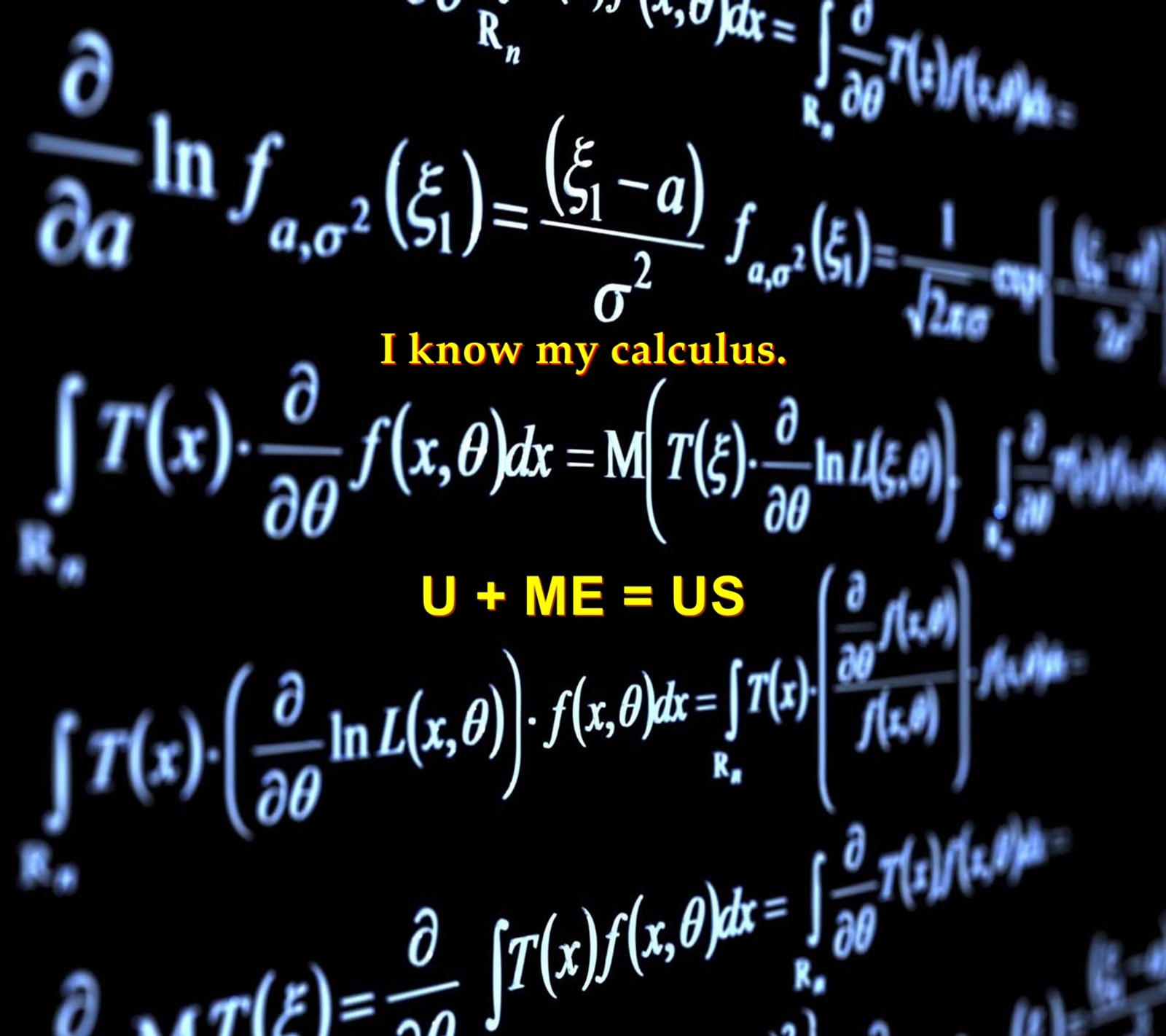 Un gros plan d'un écran d'ordinateur avec beaucoup de calculs dessus (amour, mathématiques, citation, dicton, signe)