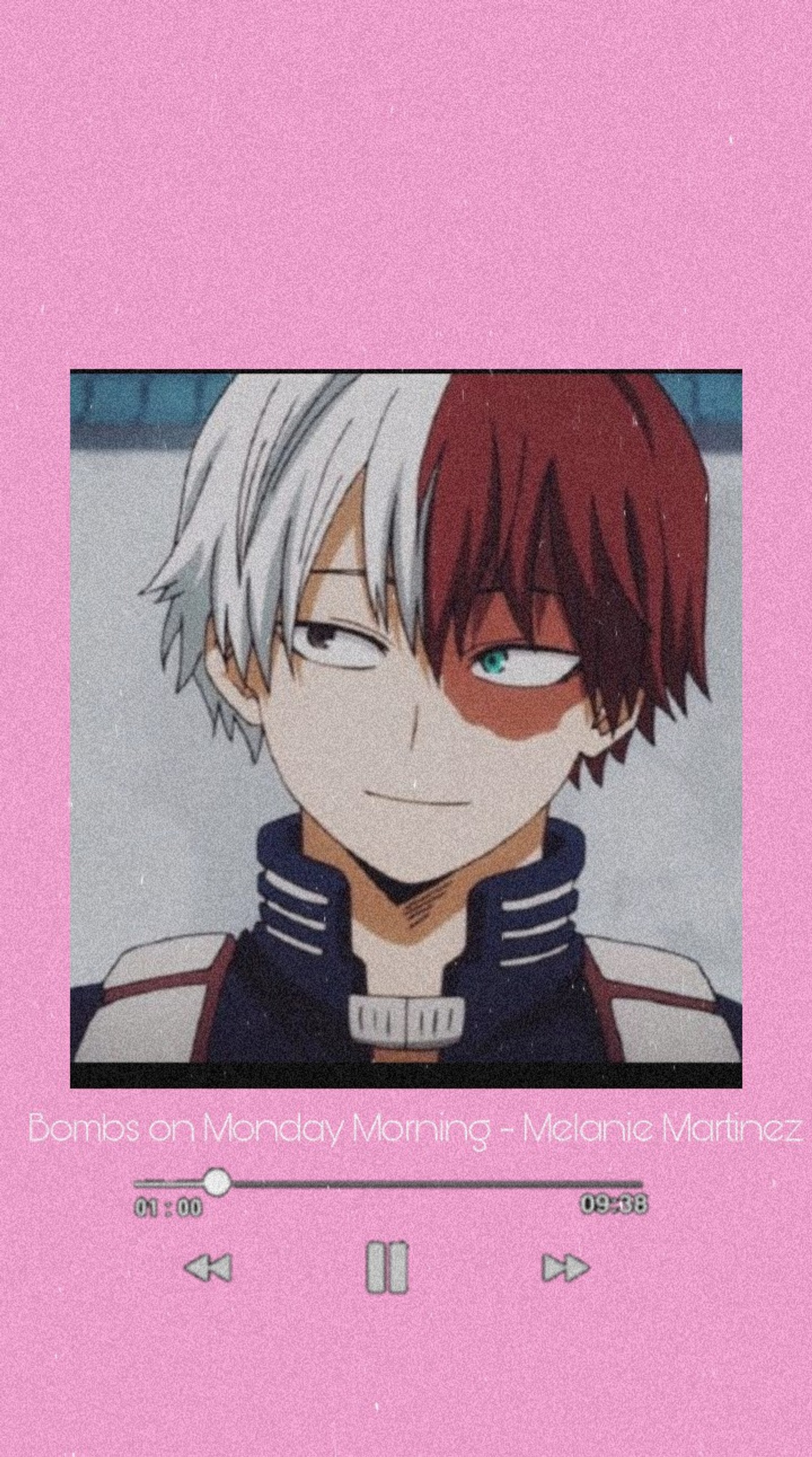 Un gros plan d'une personne avec des cheveux rouges et un visage blanc (anime, garçon anime, garçons anime, bnha, mignon)