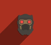 Stylized Star-Lord Mask Icon