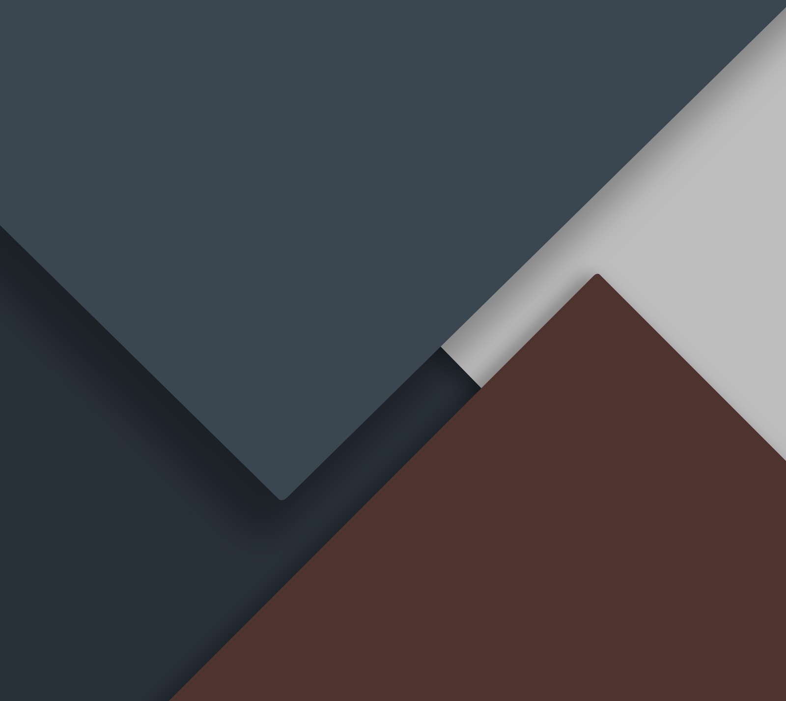 A close up of a wallpaper with a geometric design (abstract, brown, dark, flat, gray)