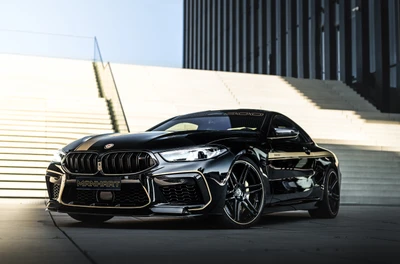 Элегантный Manhart MH8 800 BMW M8: шедевр производительности 2020 года в черном цвете.