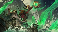 illaoi, bilgewater, lol, league of legends, legends of runeterra wallpaper