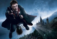 Harry Potter vuela a través del mundo mágico