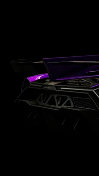 Violet Glow: Dynamic Automotive Lighting on a Sleek Bumper