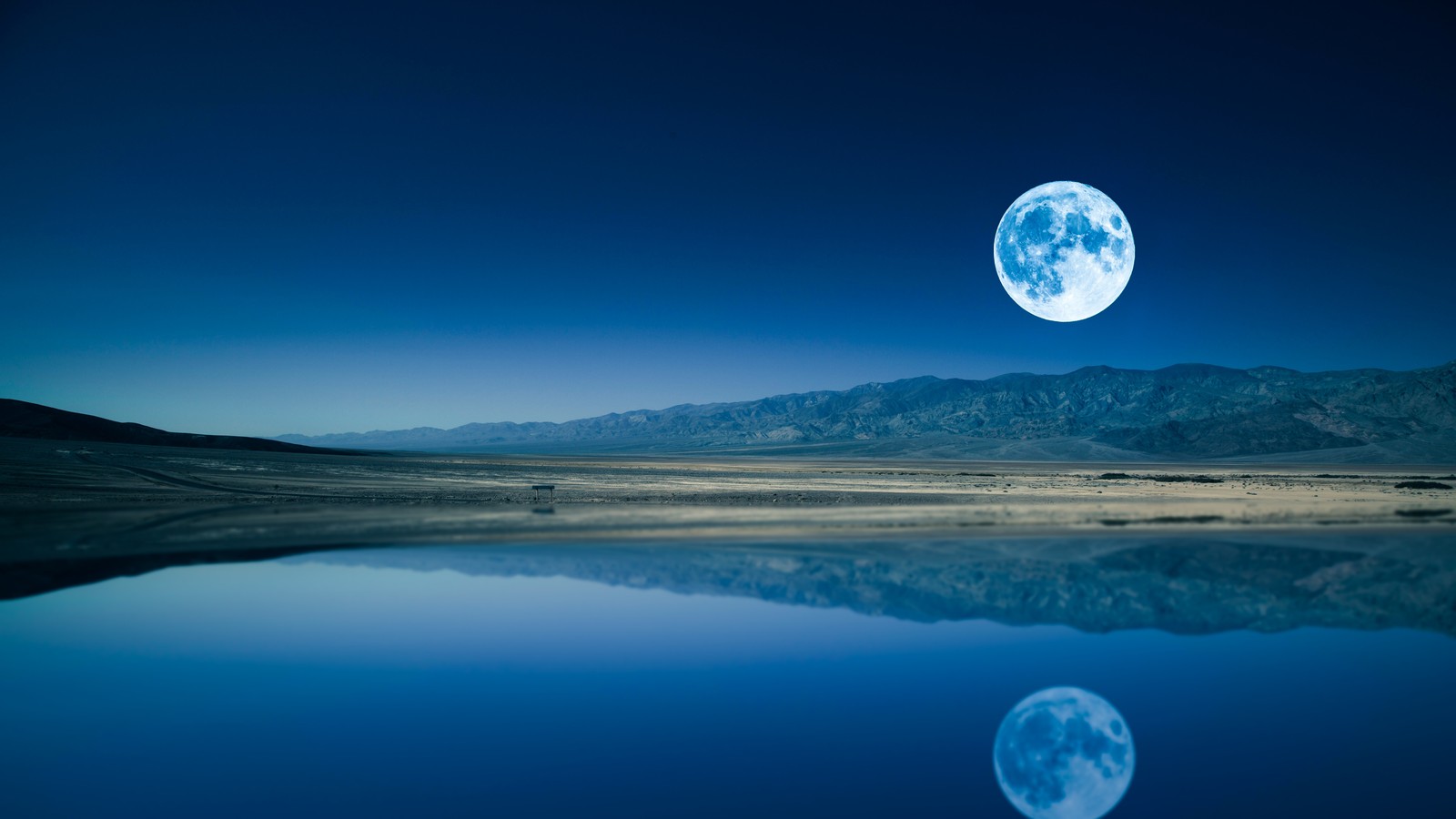 full moon, night time, lake, body of water, reflection wallpaper