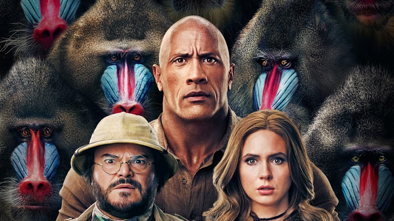 Джуманы и бабуины (джуманджи новый уровень, jumanji the next level, 2019, фильм, джек блэк)