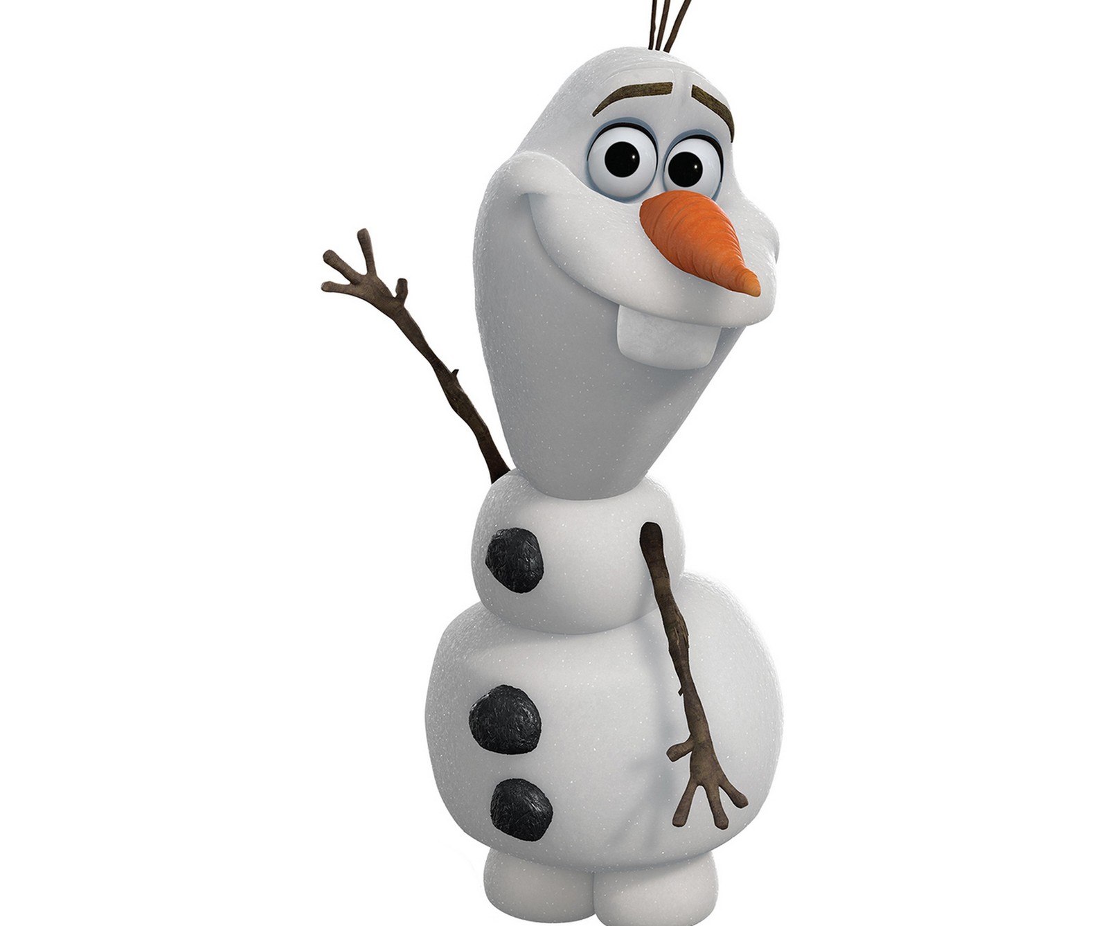 Nahaufnahme eines schneemanns mit einer karottennase (frozen, olaf, andere, schnee, schneemann)