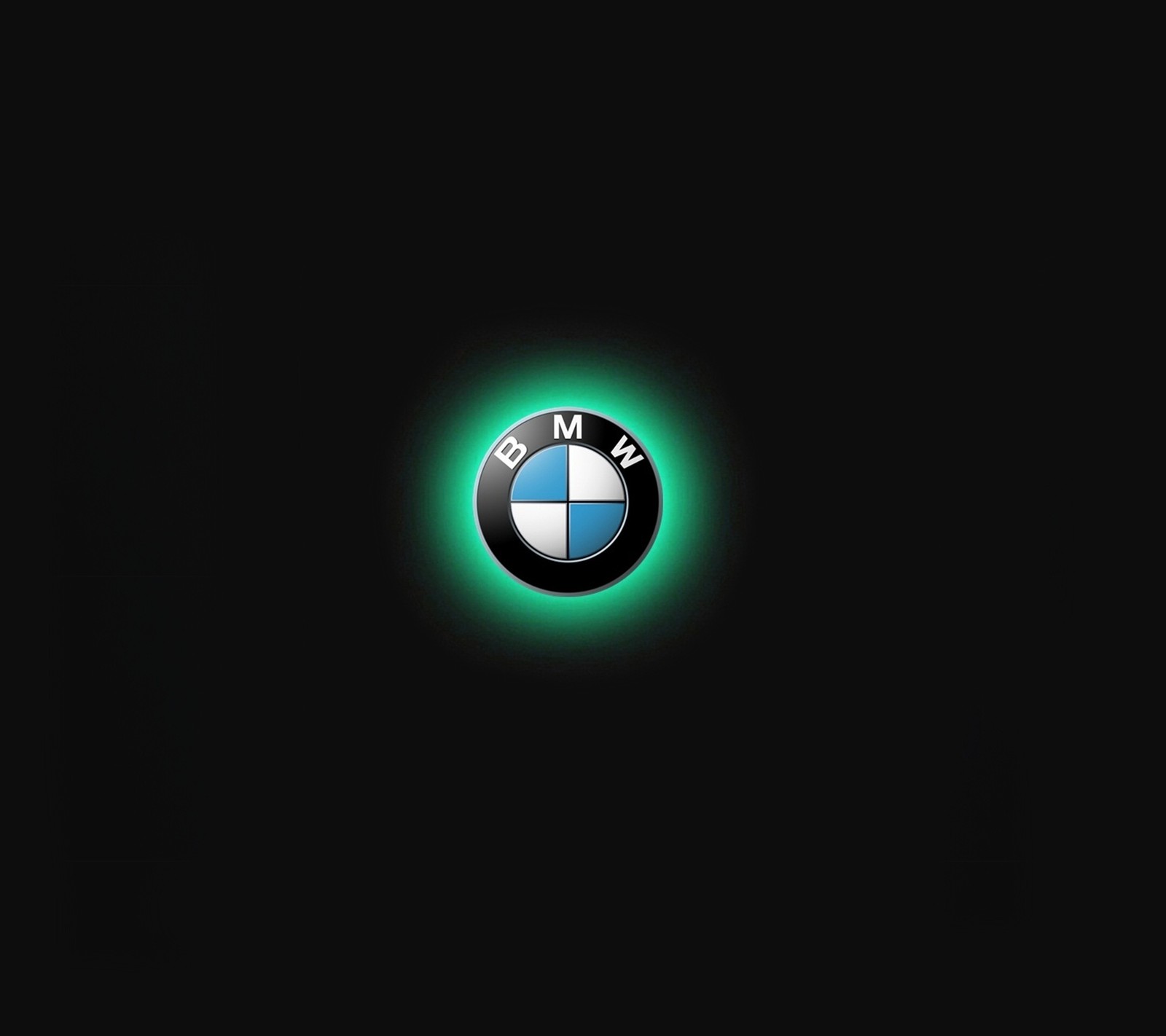 blue, bmw, glowing, logo wallpaper